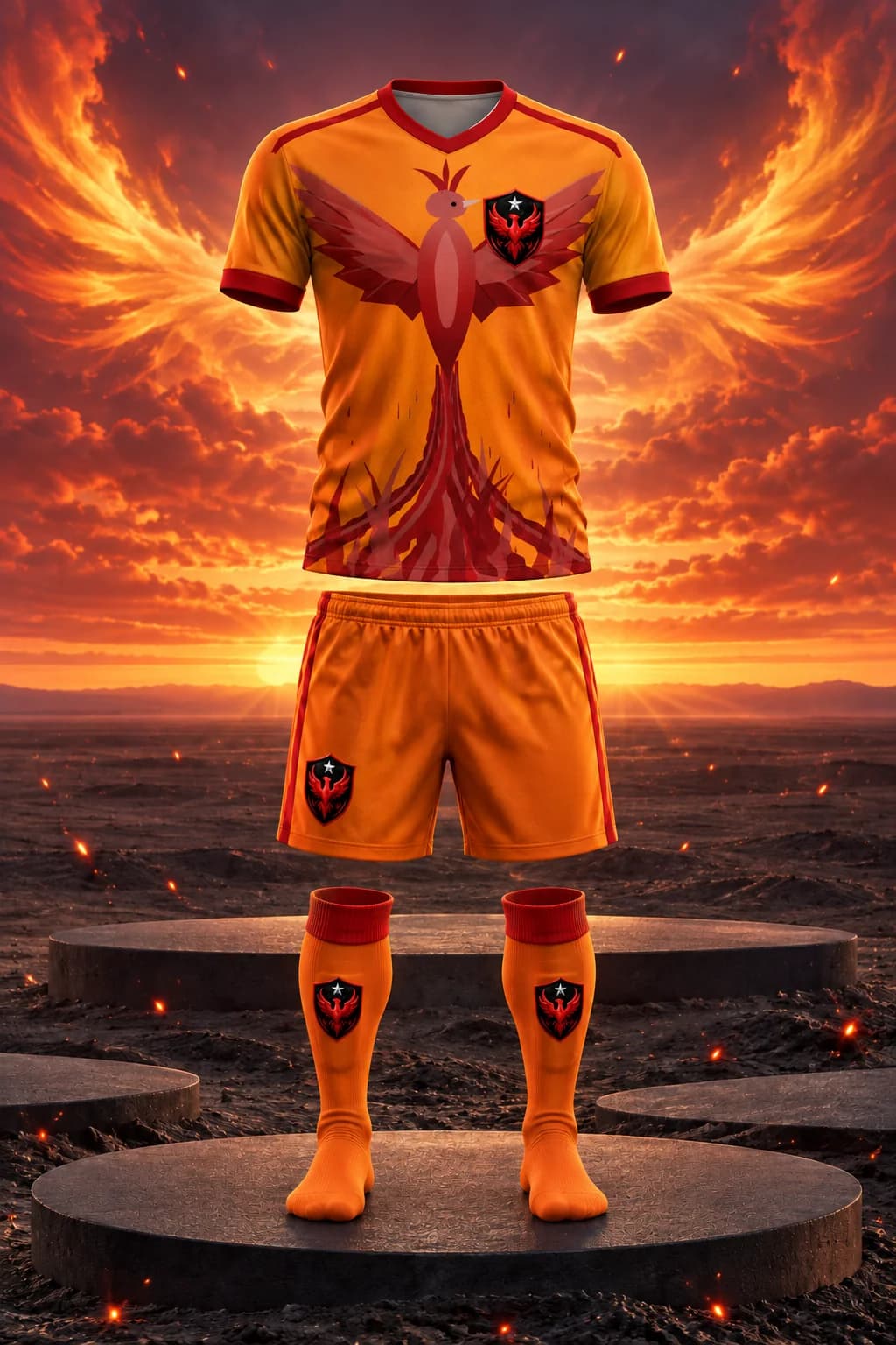Phoenix SC jersey, shorts and game socks in the club's world.